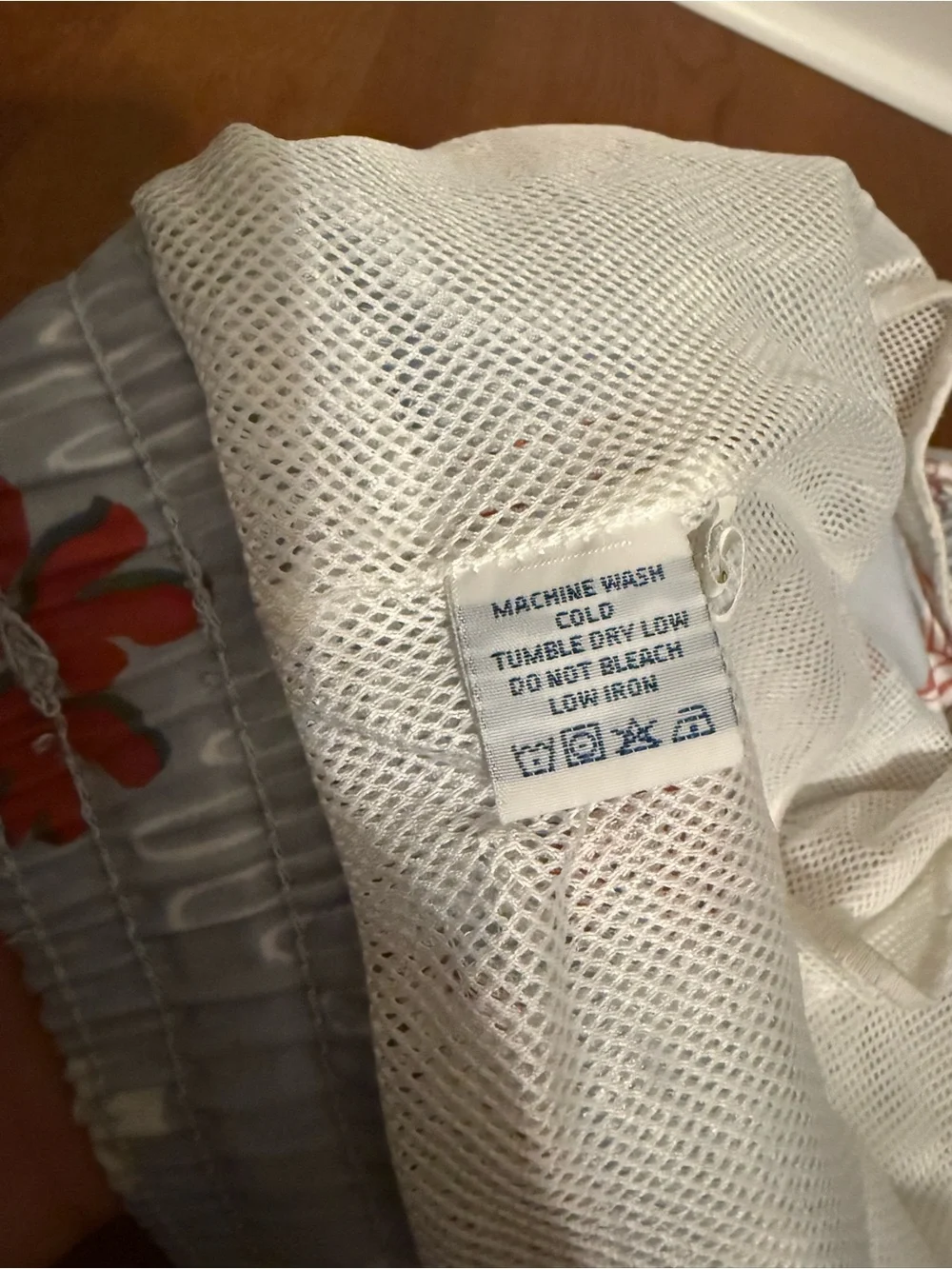 Reyn Spooner Hawaiian Traditions Angel Fish Coral Swim Trunks Mesh Blue Red L